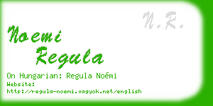 noemi regula business card
